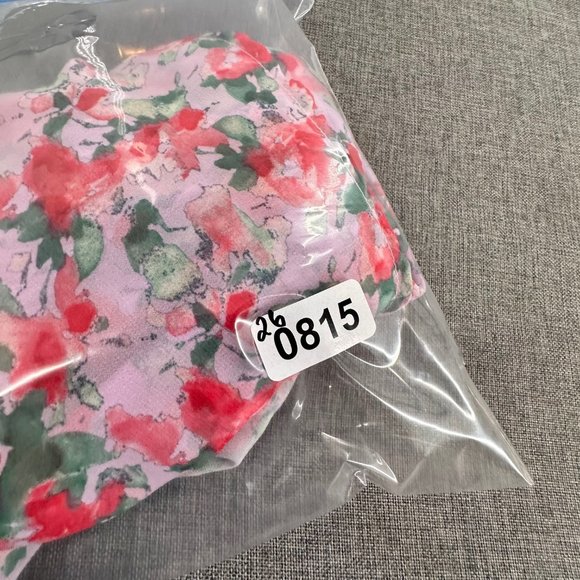 Harper Wren Cute Floral Romper Small Strapless Lined Light Lavender Red Green - Picture 16 of 16